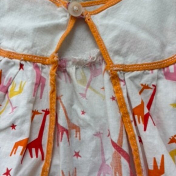 Vintage Handmade Giraffe Print Toddlers Dress - Picture 7 of 12